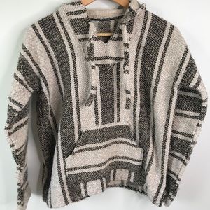 Gray Drug Rug Baja Hoodie Pullover Sweatshirt